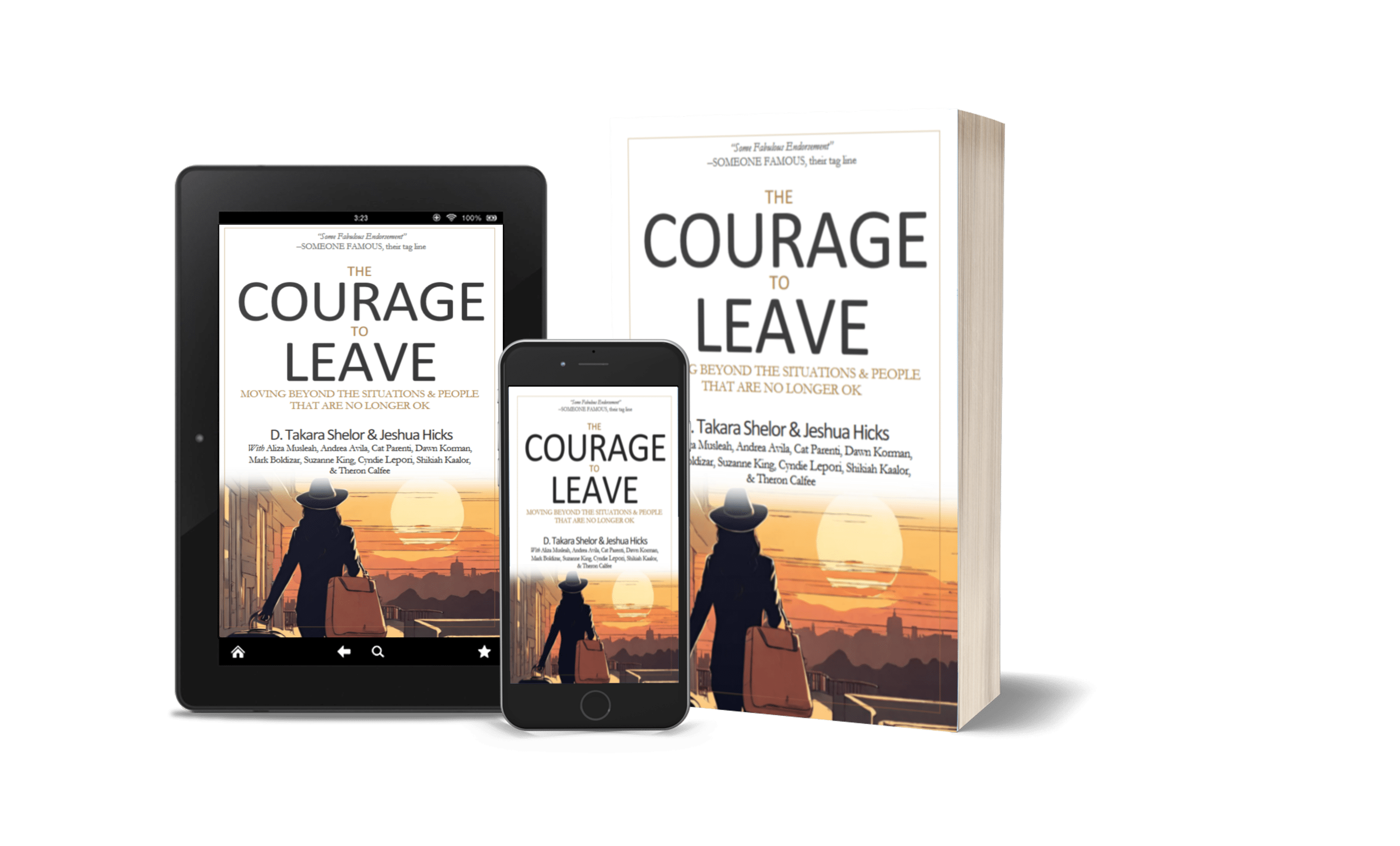 multi author book collaboration Courage to Leave